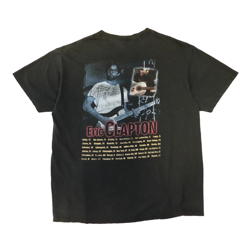 Vintage 90s Eric Clapton Rap Black T-Shirt Size XL